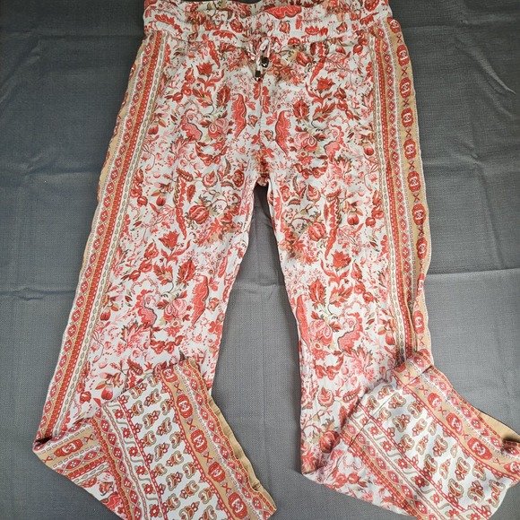 Hester & Orchard Other - Hester Orchard Floral Print Wide Leg Lounge Pants Women's MED Drawstring Waist